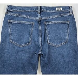 AGOLDE Kye Mid-Rise Straight Crop Jeans Women's Sz 31 35x27 Organic Cotton Blend